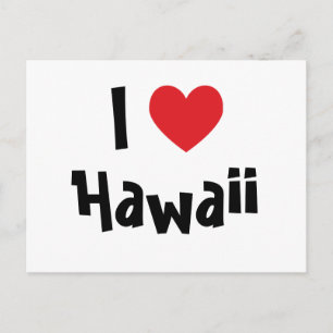 Carte Postale J'aime Hawaii