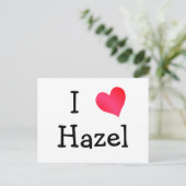 Carte Postale J'aime Hazel (Debout devant)