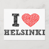 Carte Postale J'aime Helsinki (Devant)
