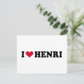 CARTE POSTALE J'AIME HENRI (Debout devant)