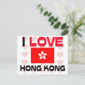 Carte Postale J'aime Hong Kong (Debout devant)