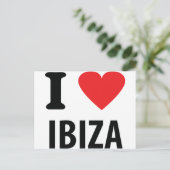 Carte Postale J'aime Ibiza icône (Debout devant)