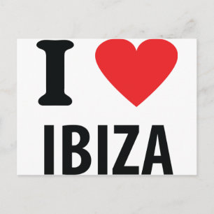 Carte Postale J'aime Ibiza icône