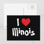 Carte Postale J'aime Illinois (Devant / Derrière)