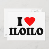 Carte Postale J'aime Iloilo (Devant / Derrière)