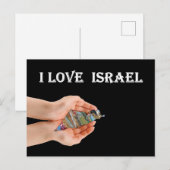 Carte Postale j'aime Israël (Devant / Derrière)