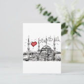 Carte Postale J'aime Istanbul (Debout devant)