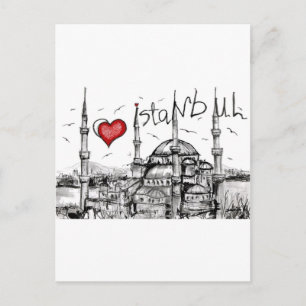 Carte Postale J'aime Istanbul
