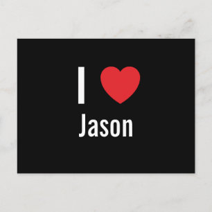 Carte Postale J'aime Jason