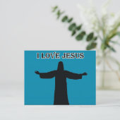 Carte postale j'aime jésus (Debout devant)