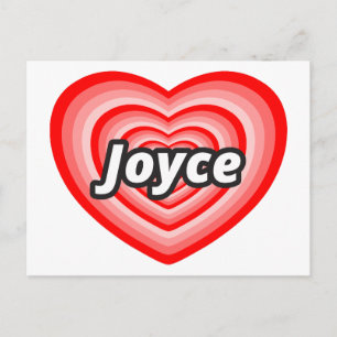 Carte Postale J'aime Joyce