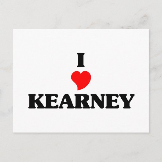 Carte Postale J'aime Kearney (Devant)