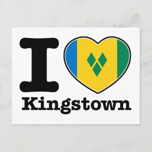 Carte Postale J'aime Kingstown