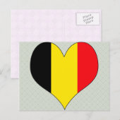 Carte Postale J'aime la Belgique (Devant / Derrière)