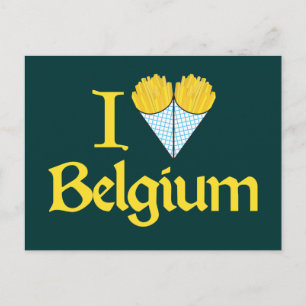 Carte Postale J'aime la Belgique