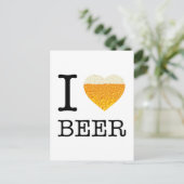 Carte Postale J'aime la bière (Debout devant)