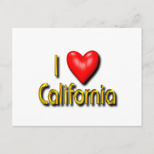Carte Postale J'aime la Californie