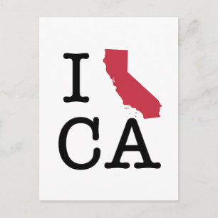 Carte Postale J'aime la Californie