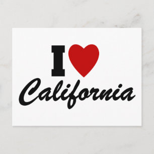 Carte Postale J'aime la Californie