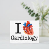 Carte Postale J'aime la cardiologie (Debout devant)