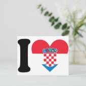 Carte Postale J'aime la Croatie (Debout devant)