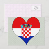 Carte Postale J'aime la Croatie (Devant / Derrière)