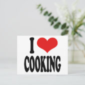 Carte Postale J'aime la Cuisine (Debout devant)