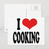 Carte Postale J'aime la Cuisine (Devant / Derrière)