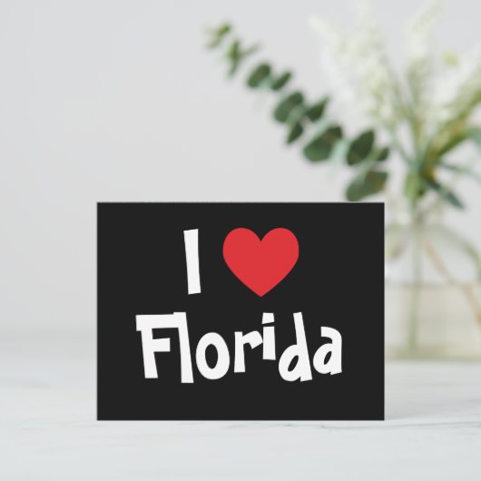 Carte Postale J'aime la Floride (Debout devant)