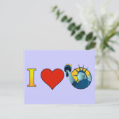 Carte Postale J'aime la liberté (Debout devant)