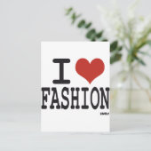 Carte Postale J'aime la mode (Debout devant)