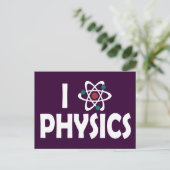 Carte Postale J'aime la physique (Debout devant)