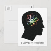 Carte Postale J'AIME LA PHYSIQUE | Geek (Devant / Derrière)