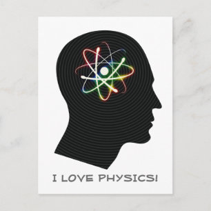 Carte Postale J'AIME LA PHYSIQUE Geek