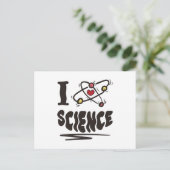 Carte Postale J'aime la science (Debout devant)