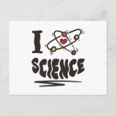 Carte Postale J'aime la science (Devant)
