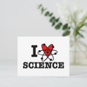 Carte Postale J'aime la science (Debout devant)