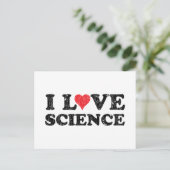 Carte Postale J'aime la science (Debout devant)