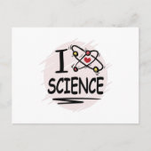 Carte Postale J'aime la science (Devant)