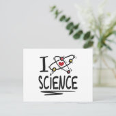 Carte Postale J'aime la science (Debout devant)