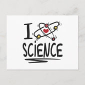 Carte Postale J'aime la science (Devant)