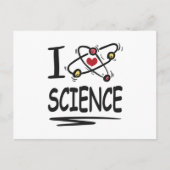 Carte Postale J'aime la science (Devant)