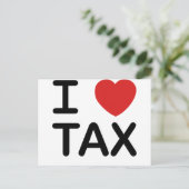 Carte Postale J'aime la taxe (Debout devant)