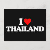 CARTE POSTALE J'AIME LA THAÏLANDE (Devant)