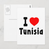 Carte Postale J'aime la Tunisie. (Devant / Derrière)