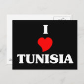 Carte Postale J'aime la Tunisie (Devant / Derrière)