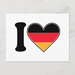 Carte Postale J'aime l'Allemagne