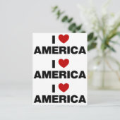 Carte Postale J'aime l'Amérique (Debout devant)