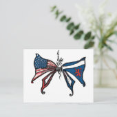 Carte Postale J'aime l'amérique et l'écosse! ! (Debout devant)