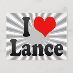 Carte Postale J'aime Lance